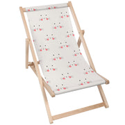 Wooden Deck Chair Cute Cat-M