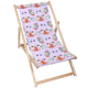 Wooden Deck Chair Funny Dog in the Bath-M