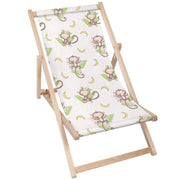 Holzliegestuhl Funny Monkeys-M