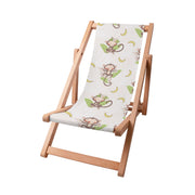 Wooden Deck Chair Funny Monkeys-S