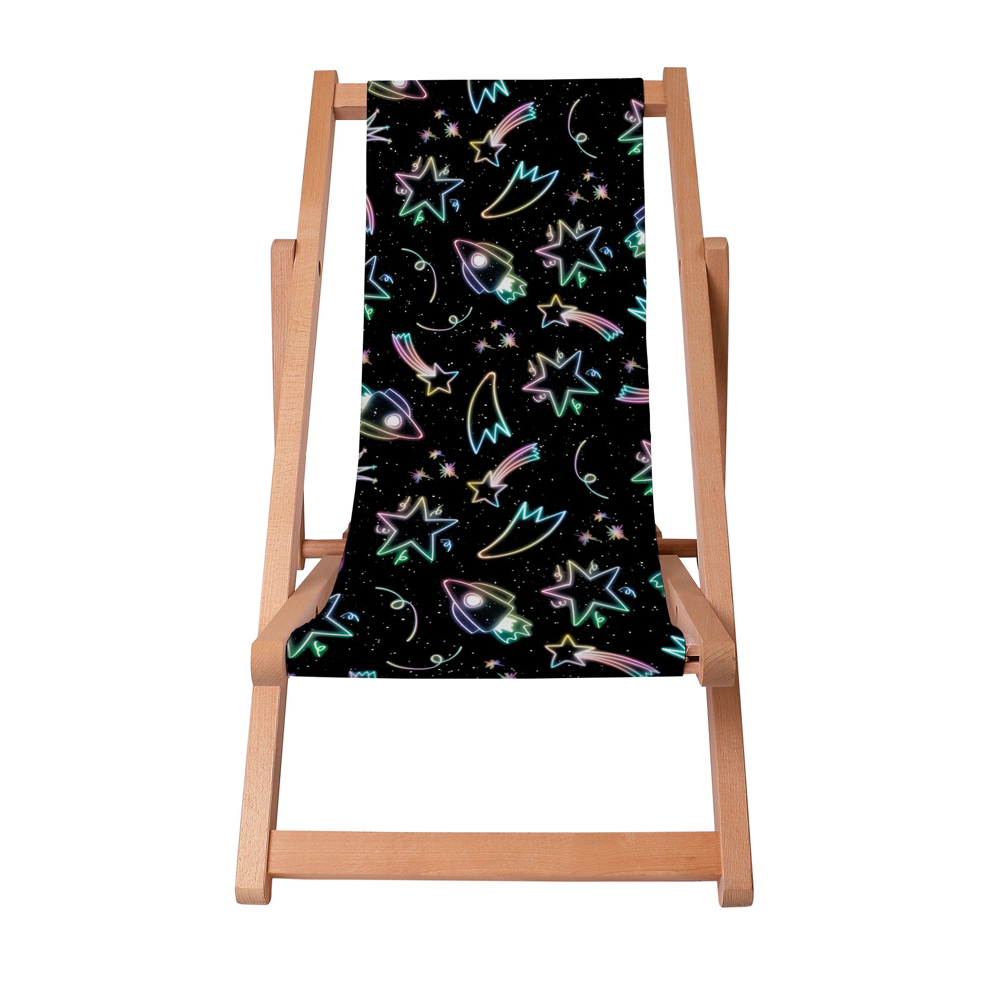 Wooden Deck Chair Neon Galaxy-S
