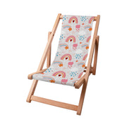 Wooden Deck Chair Pink Rainbow