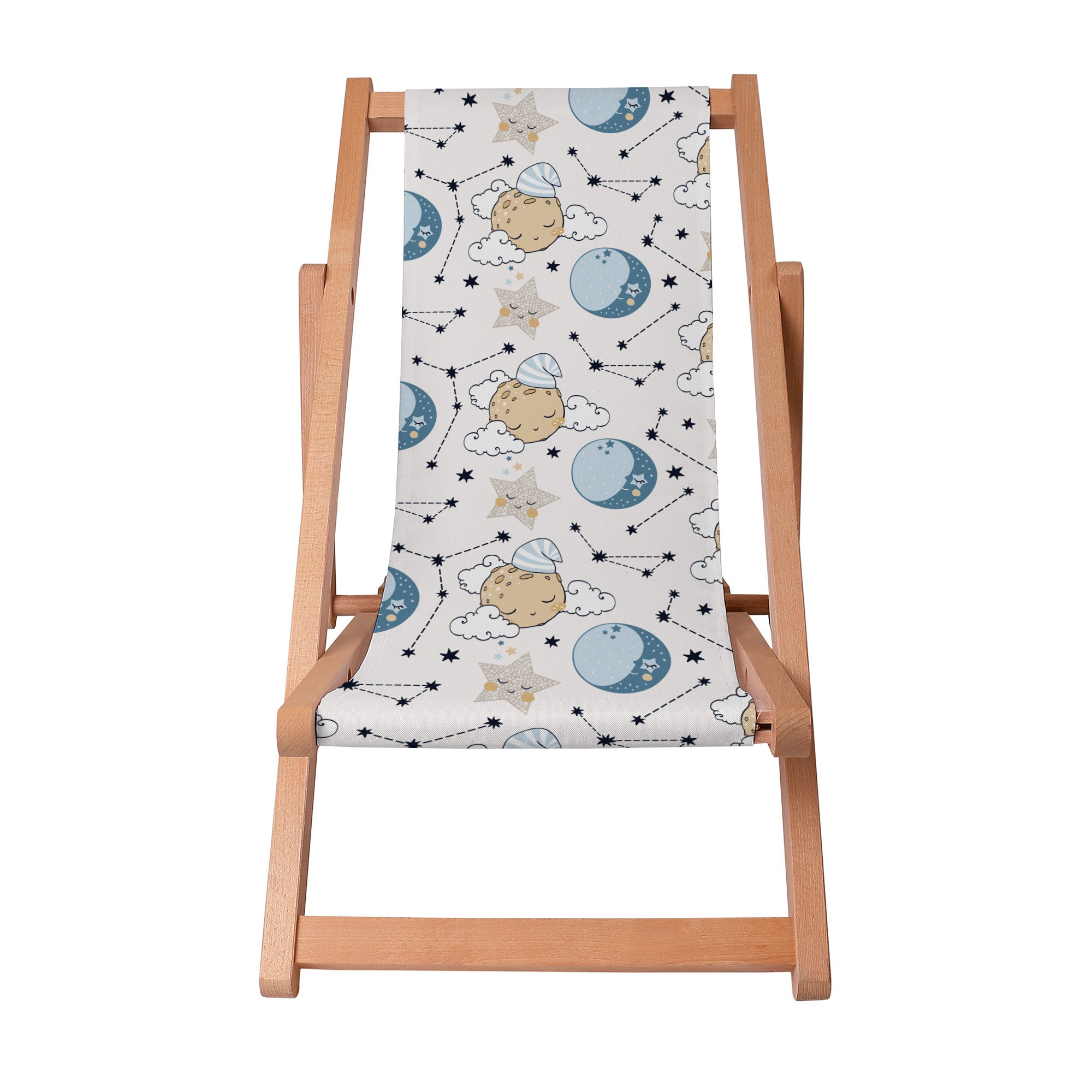 Wooden Deck Chair Sleeping Moon-S