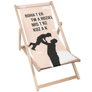 Wooden Deckchair Hero Dad
