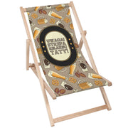 Wooden deck chair Dad's Relaxation Zone