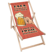 Wooden deck chair Dad Superpowers