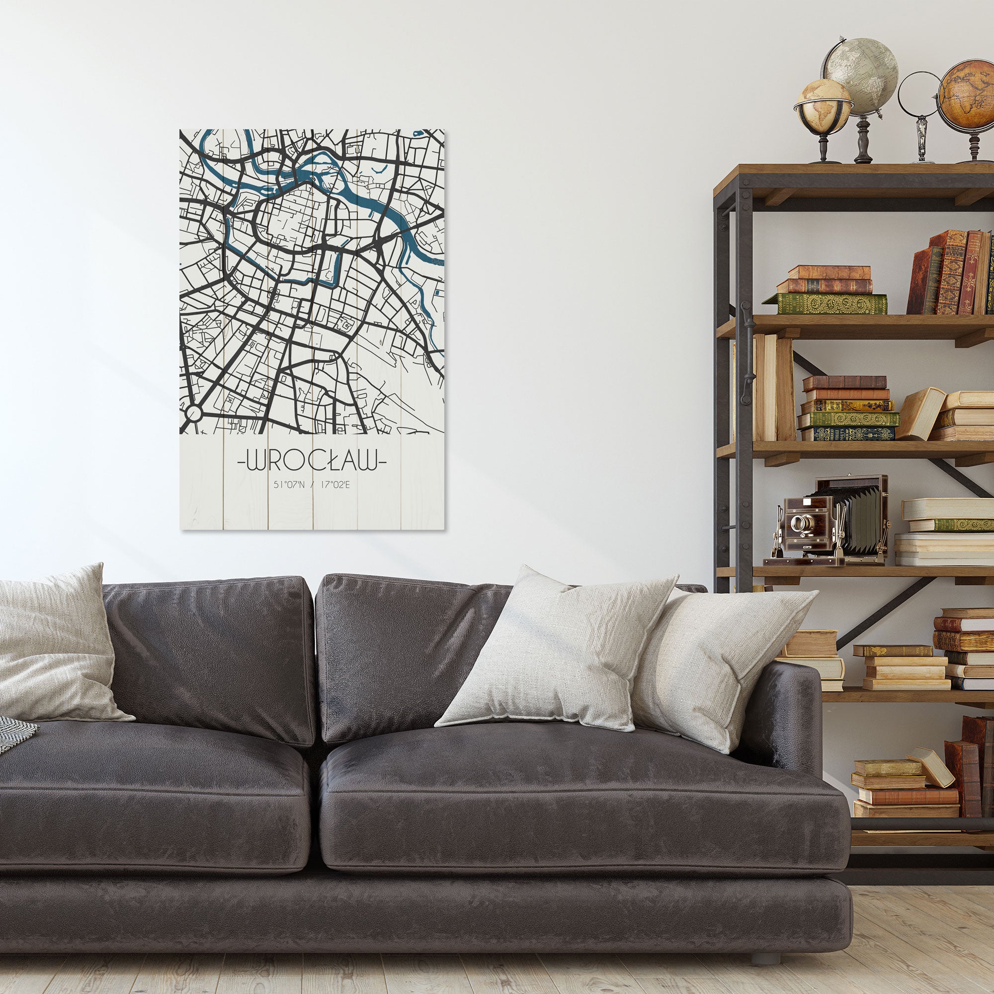 Obraz Wood Wrocław-50x70 cm