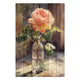 Obraz Wood Watercolor vintage rose