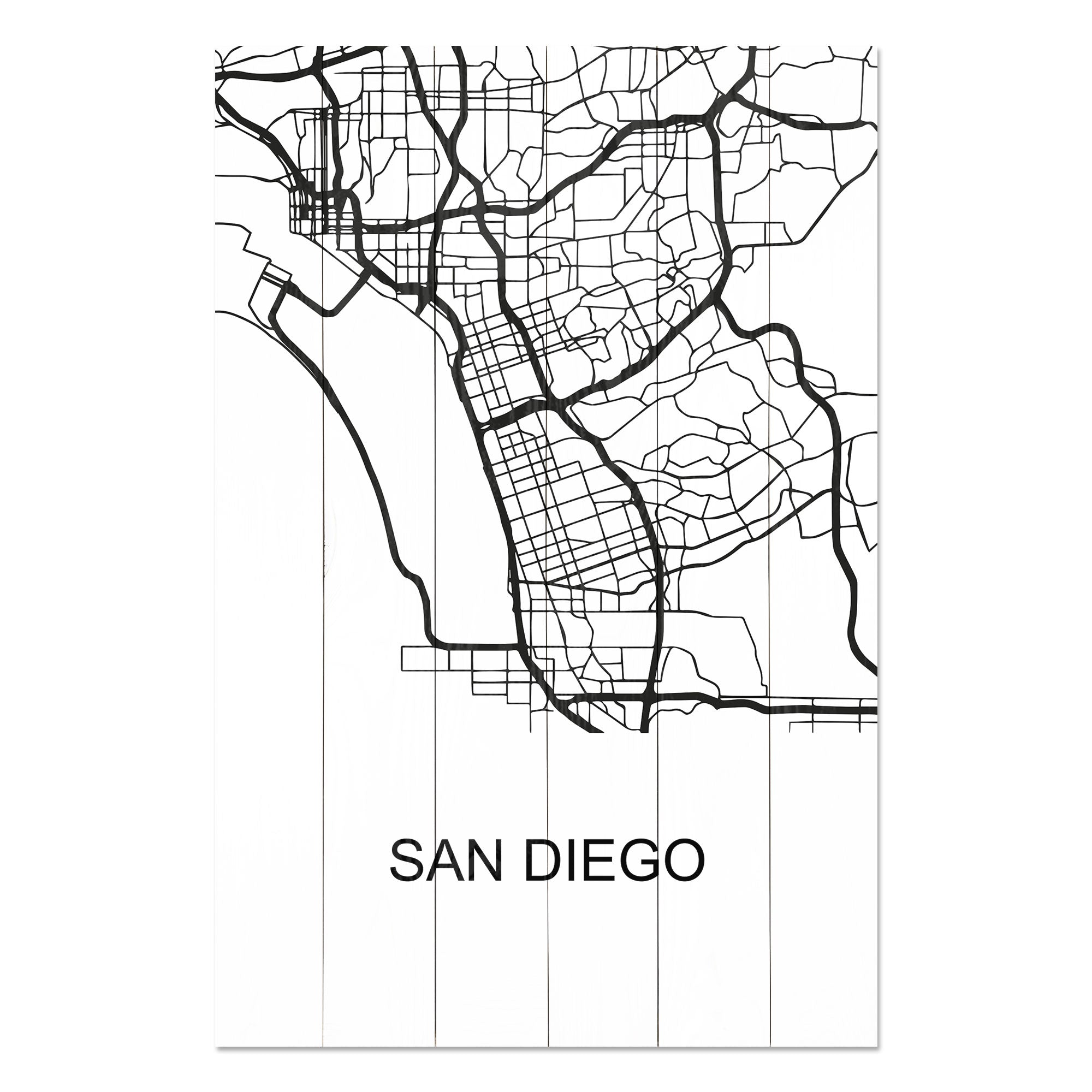 Obraz Wood San Diego-30x40 cm