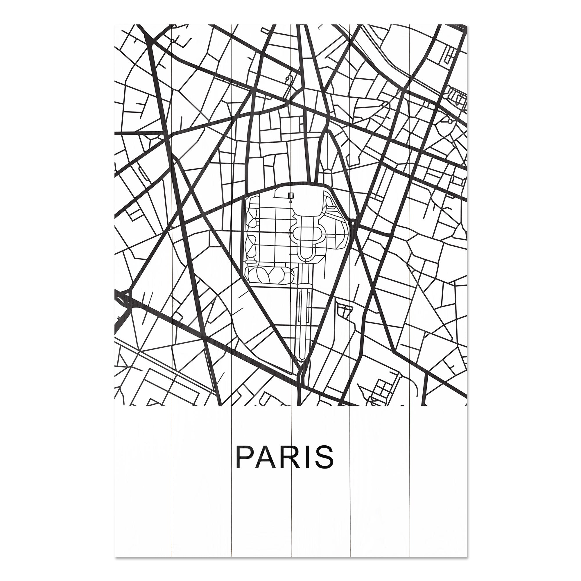 Bild Wood Paris-30x40 cm