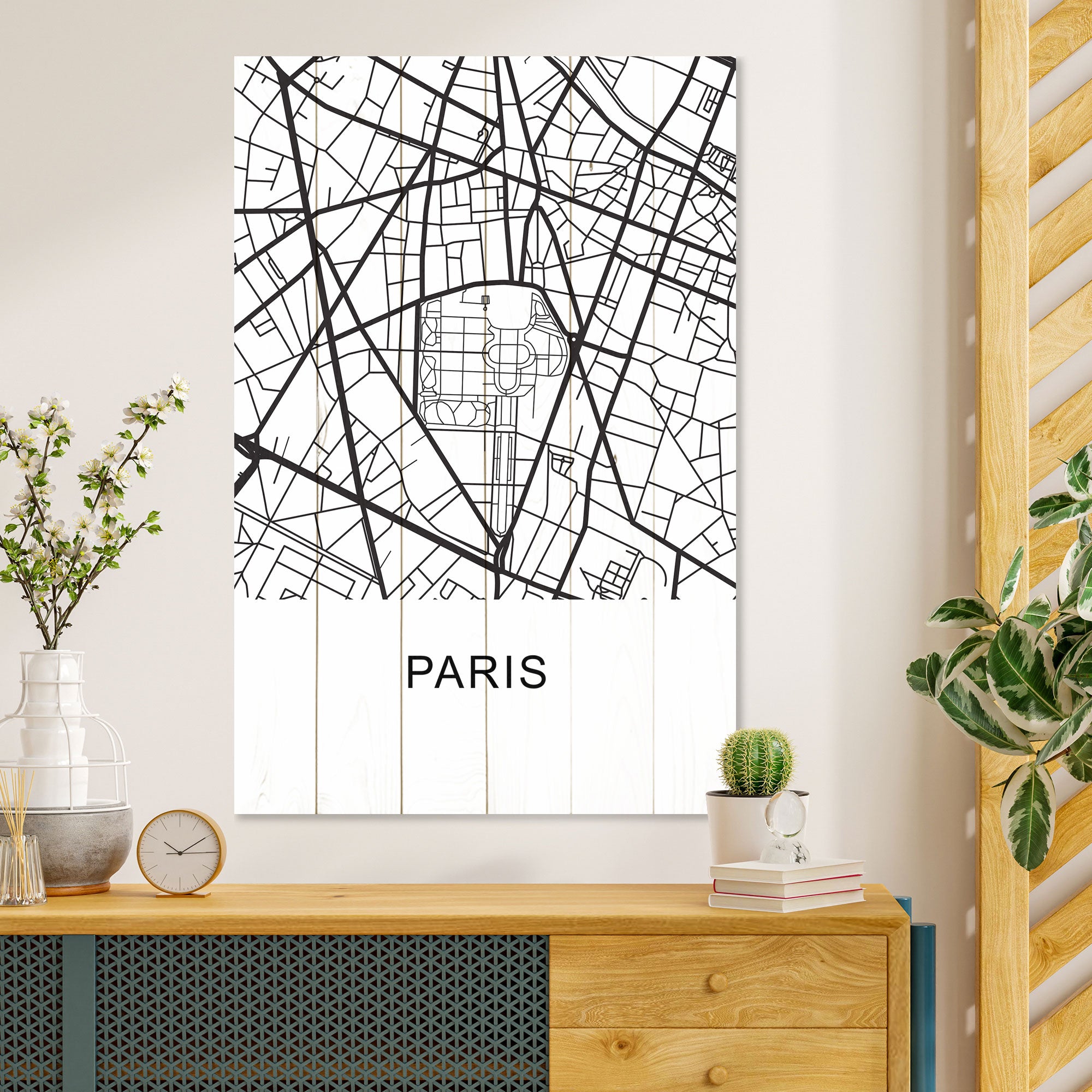 Wood Picture Paris-70x90 cm