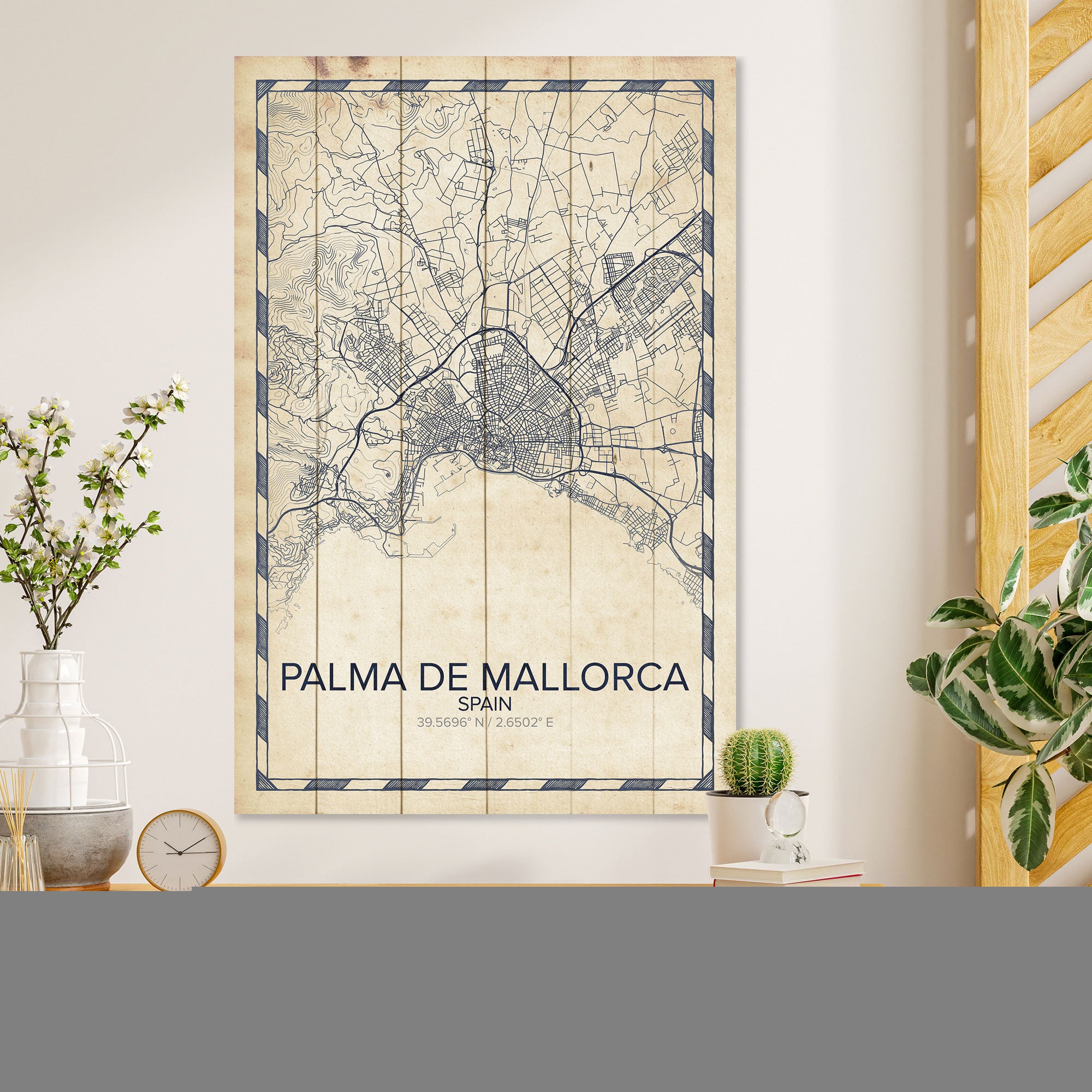 Wood Picture Palma de Mallorca-40x60 cm