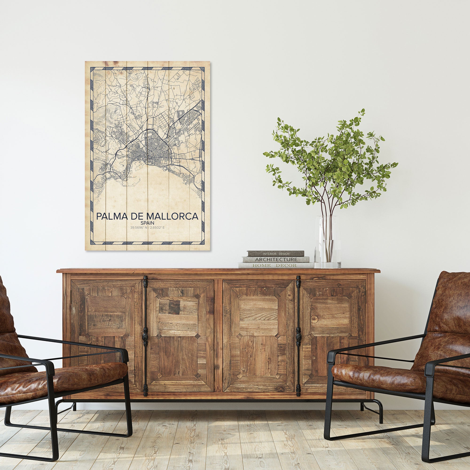 Wood Picture Palma de Mallorca-40x60 cm