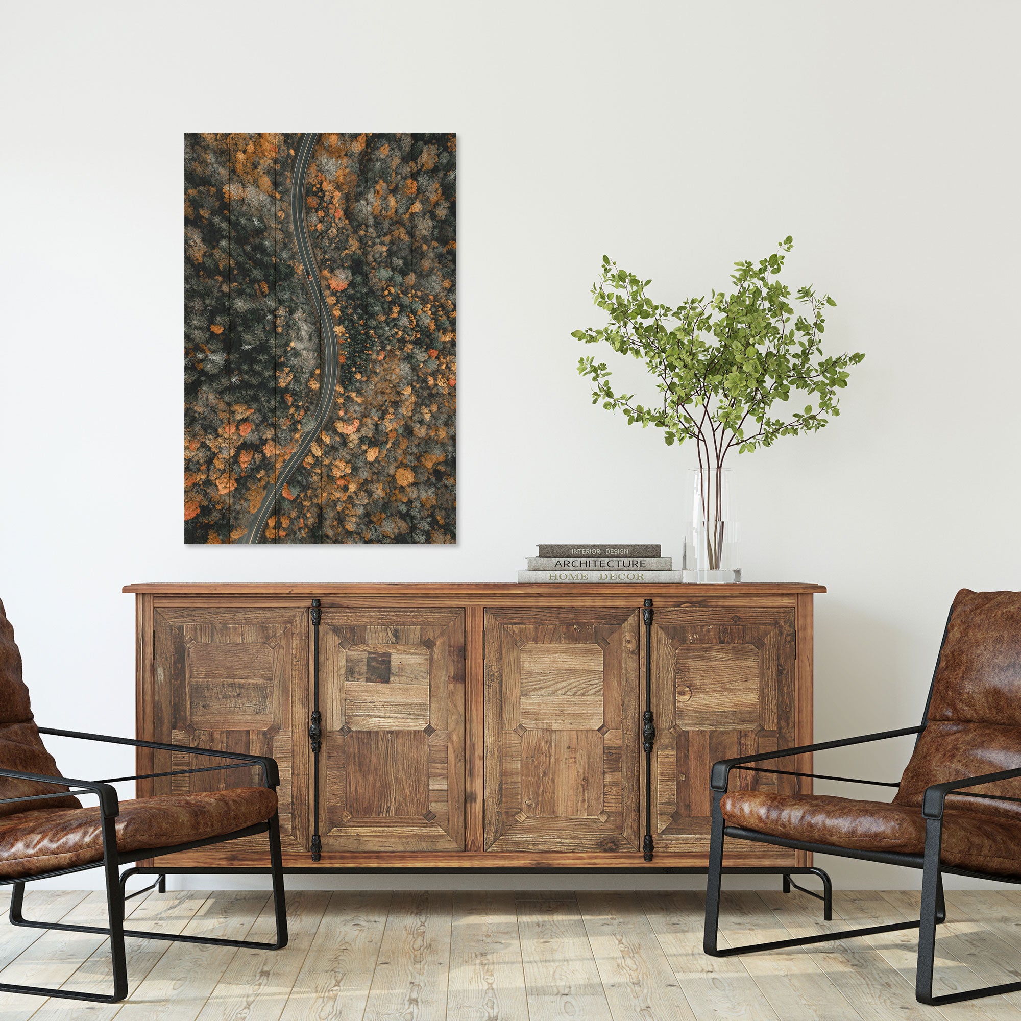 Obraz Wood Klikatá cesta-40x60 cm