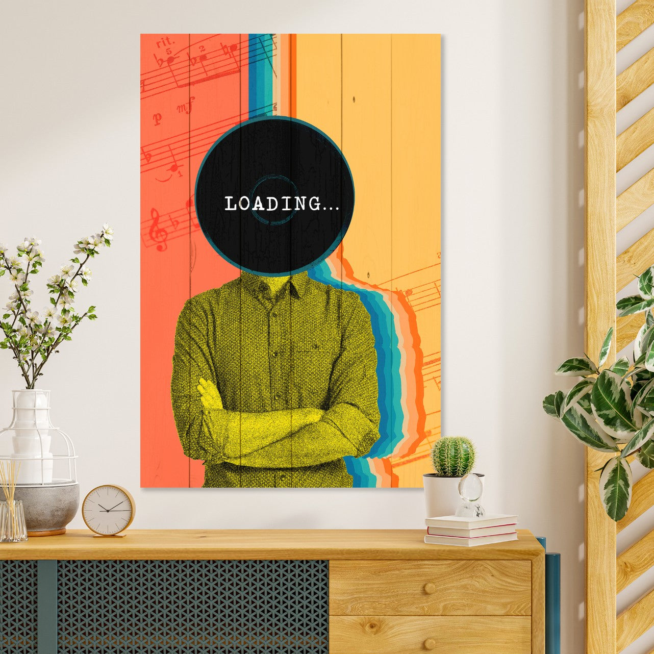 Obraz Wood Vintage Loading-50x70 cm