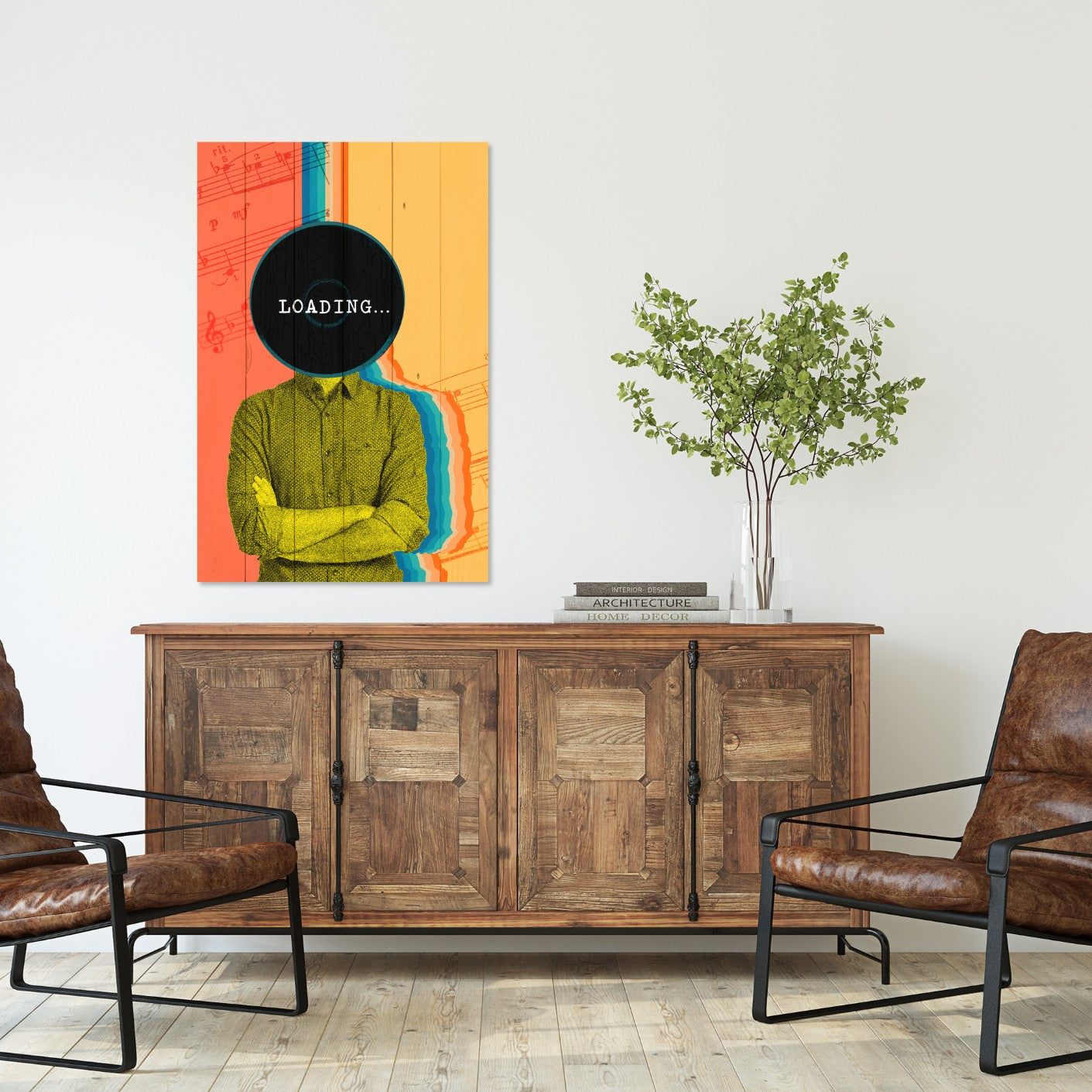 Obraz Wood Vintage Loading-40x60 cm