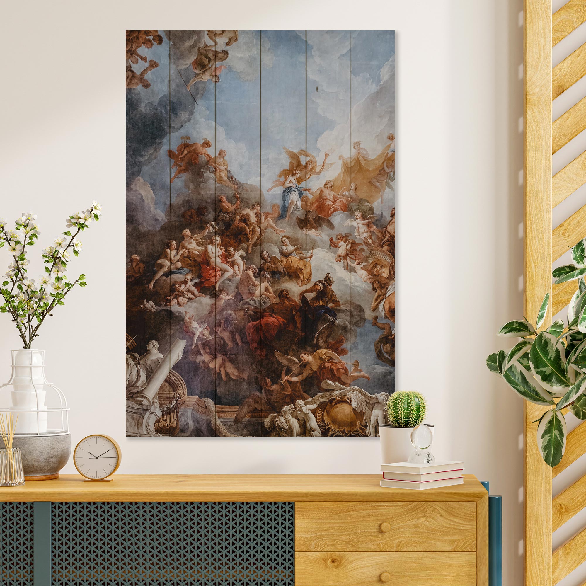 Obraz Wood The Work of Michelangelo-30x40 cm