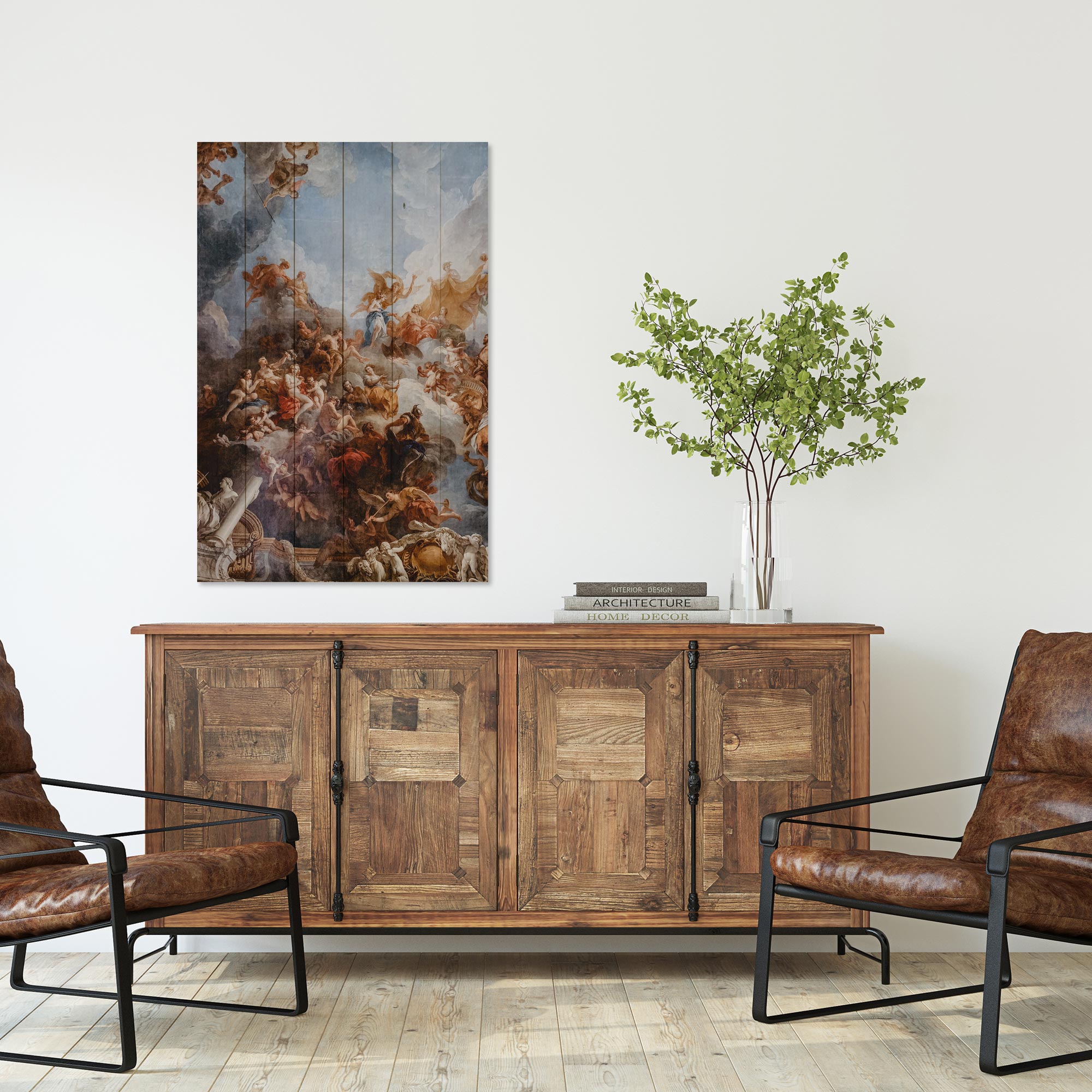 Obraz Wood The Work of Michelangelo-30x40 cm