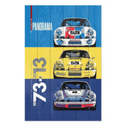 Wood Painting Rally Cars-30x40 cm