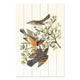 Wood Picture Three Birds on a Branch-30x30 cm