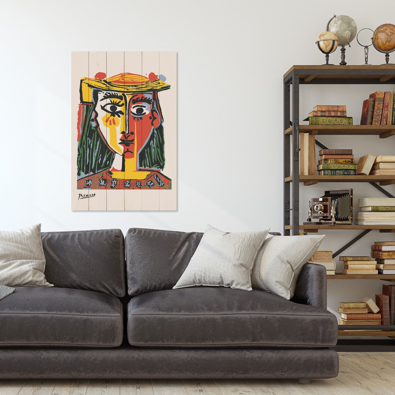 Obraz Wood Picasso Abstrakt 1-30x40 cm