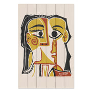 Obraz Wood Picasso Abstract 2-30x30 cm