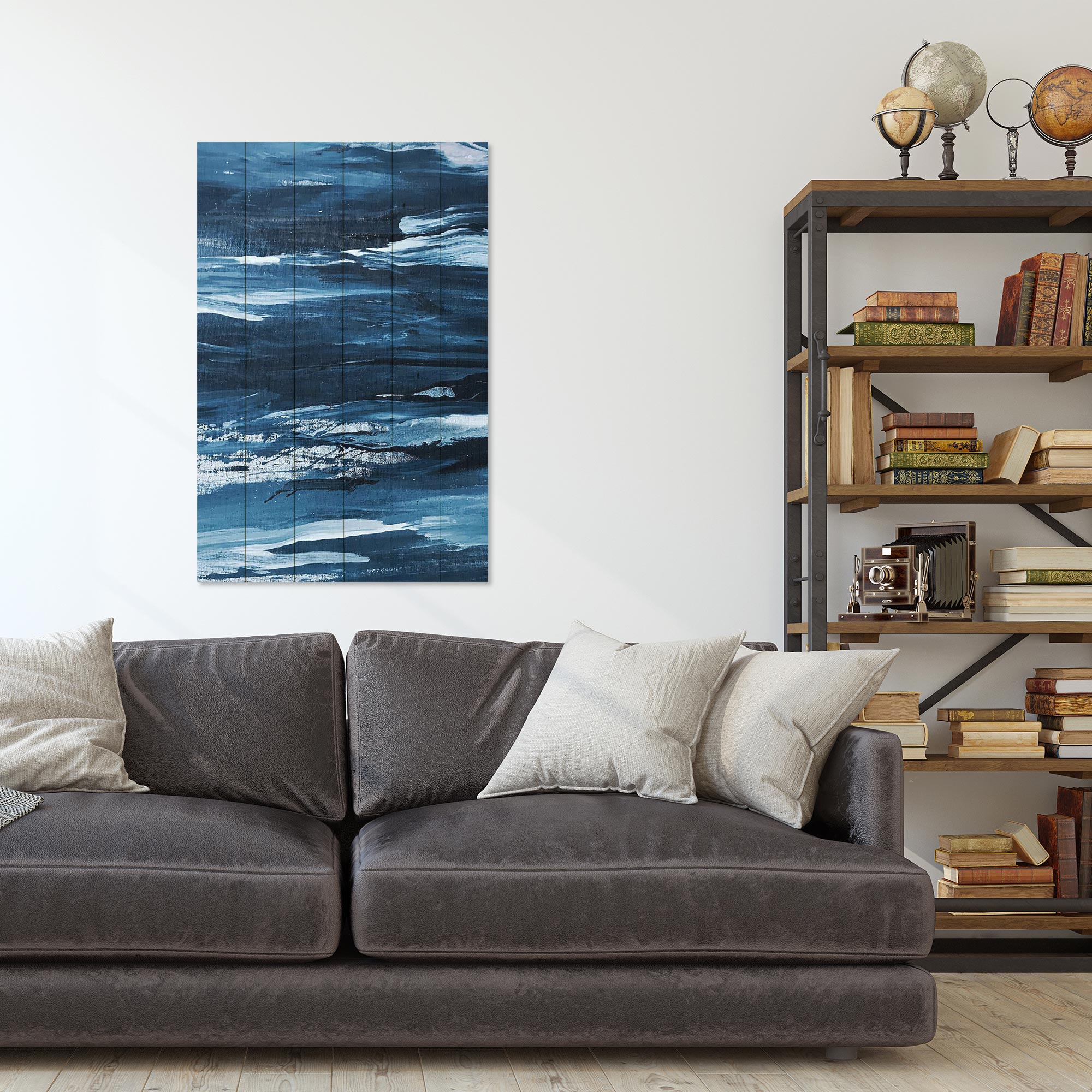 Wood Picture Rough Sea-50x70 cm