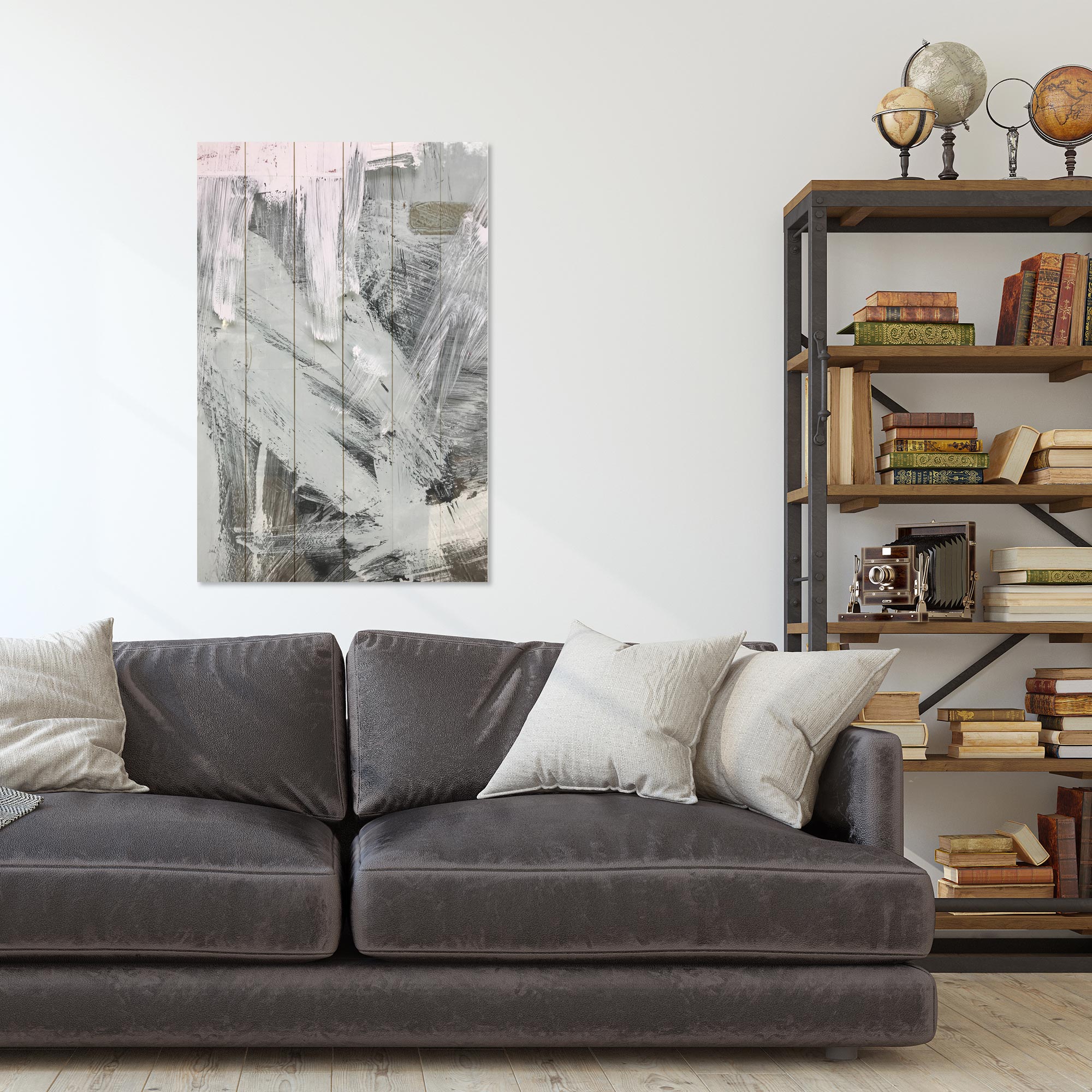 Obraz Wood Gray Streaks-40x60 cm