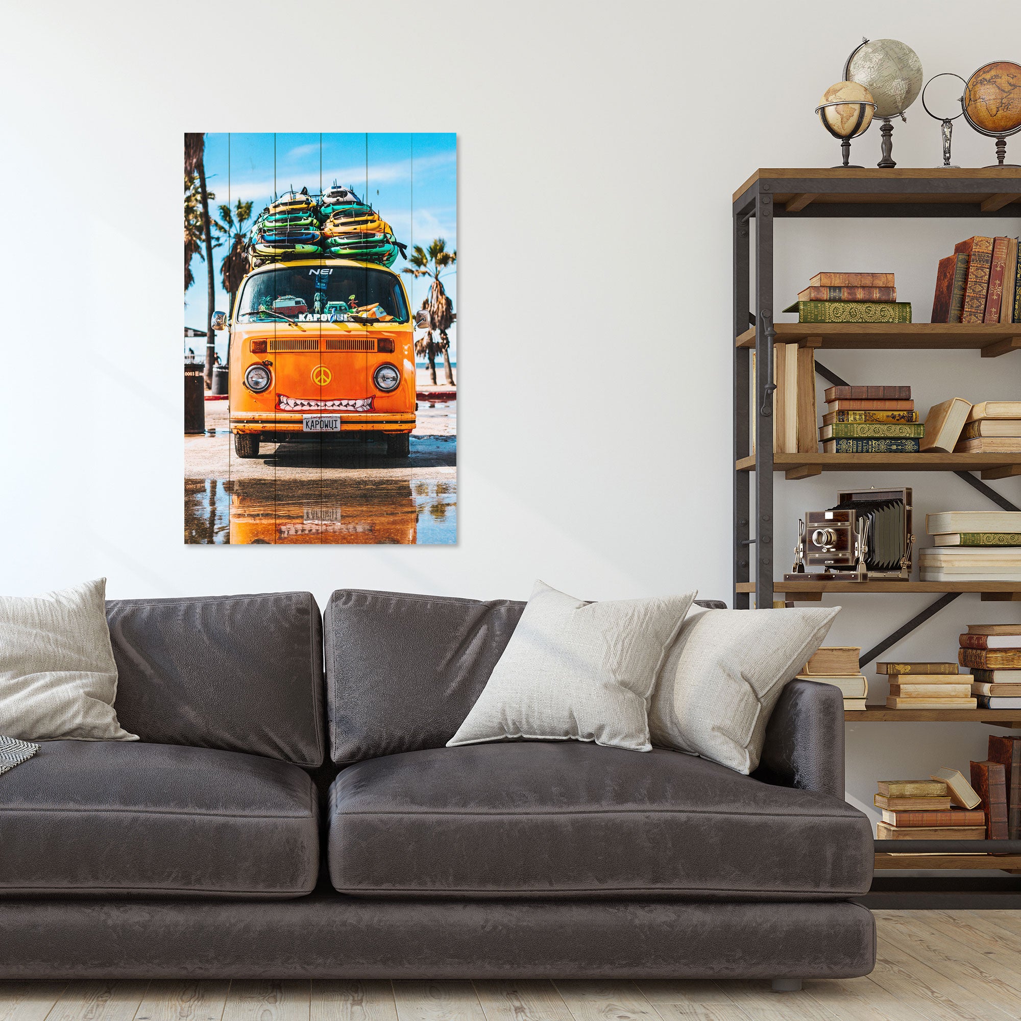 Obraz Wood Hippie-50x70 cm