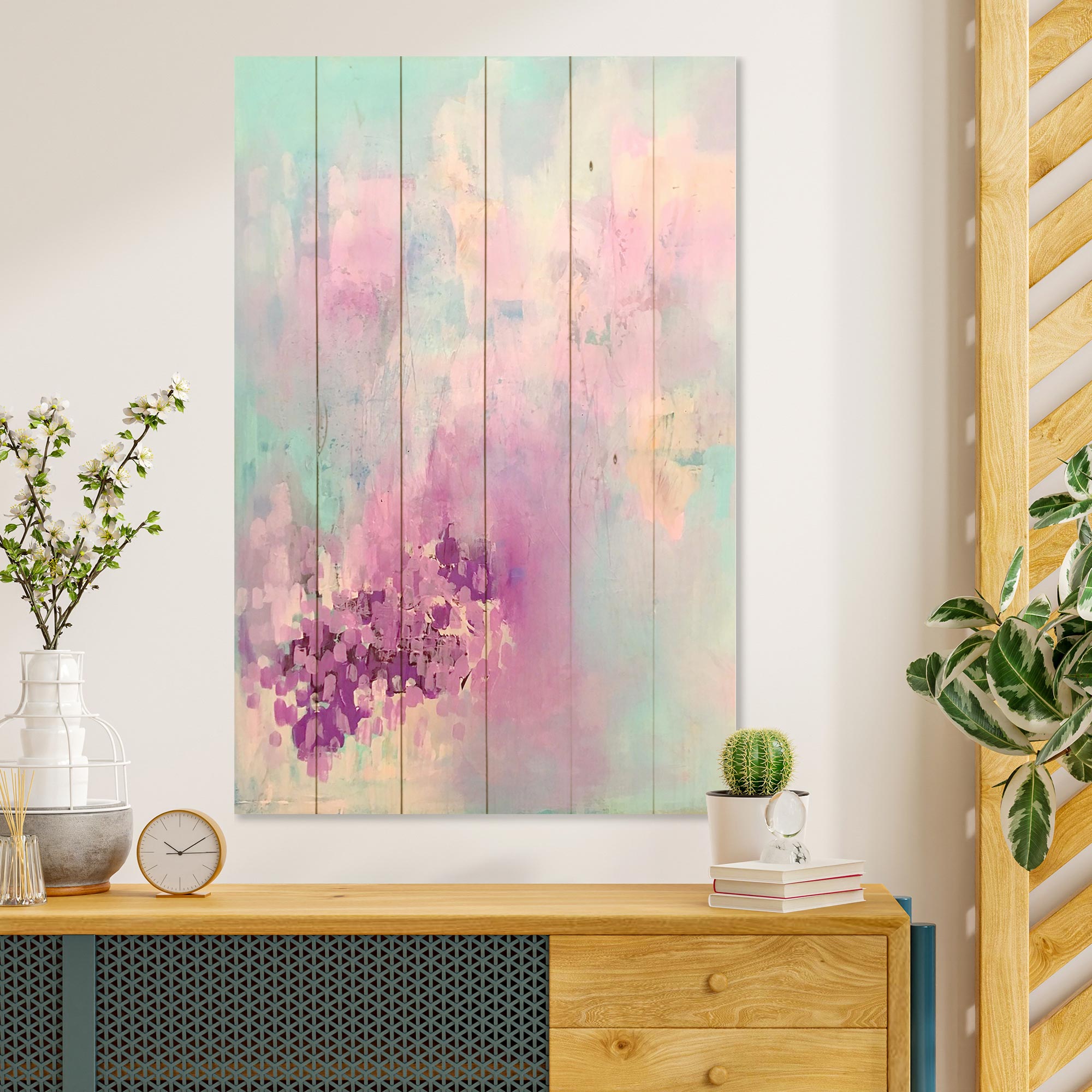 Obraz Wood Colorful Thoughts-60x90 cm