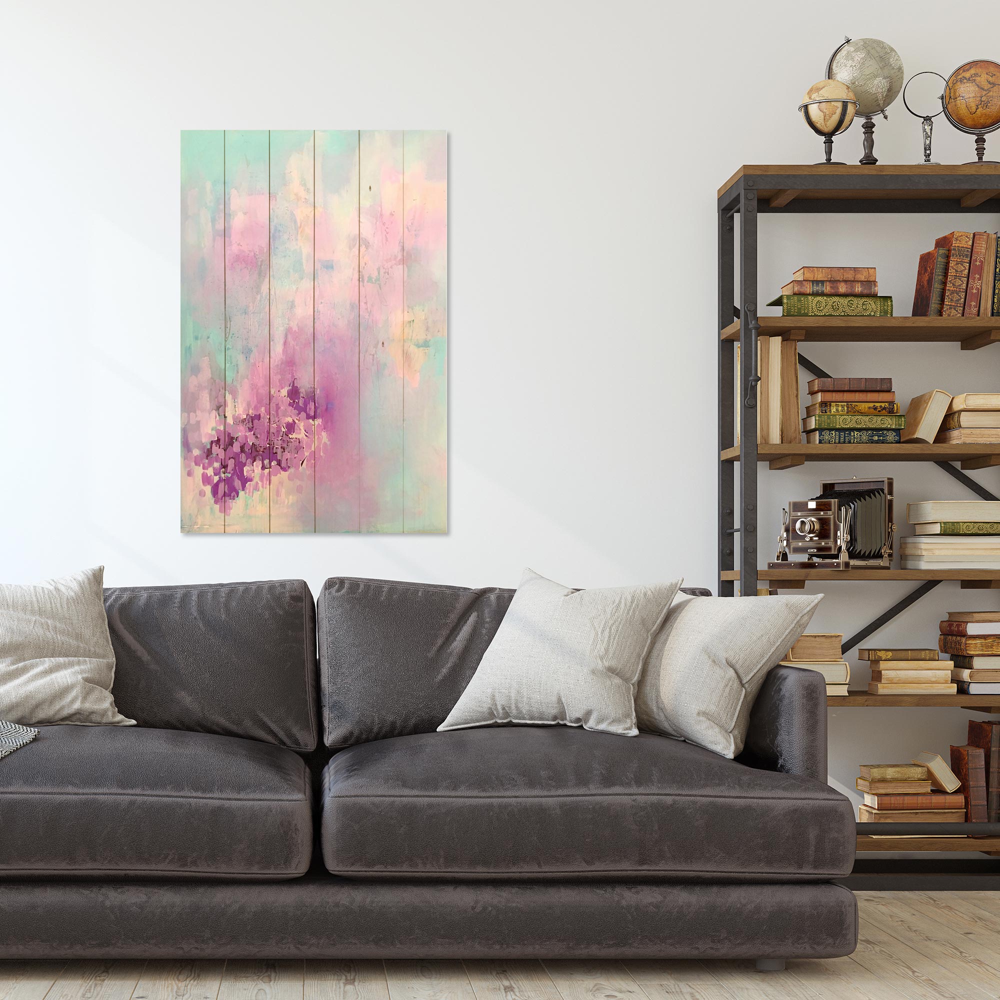 Obraz Wood Colorful Thoughts-50x70 cm