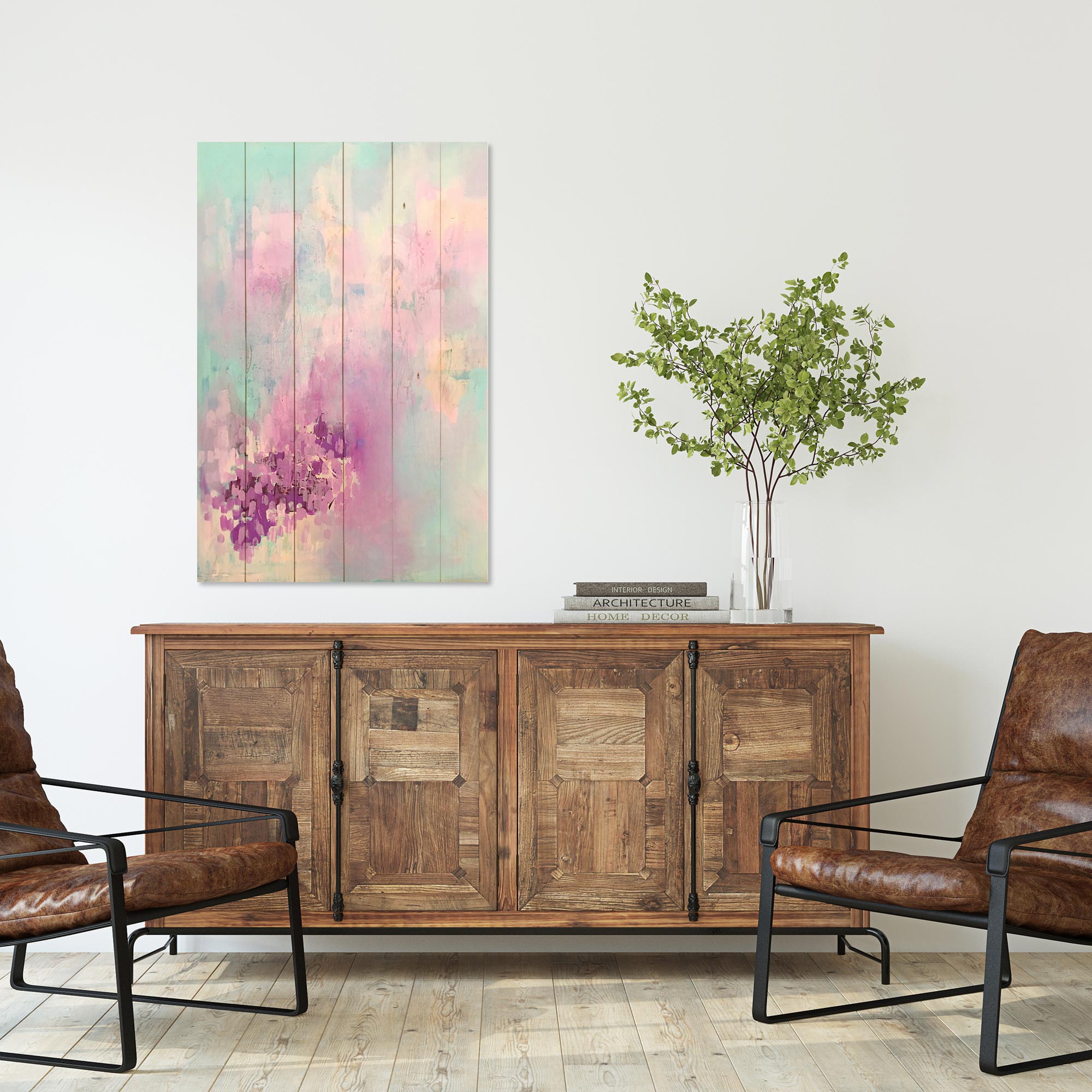 Obraz Wood Colorful Thoughts-20x30 cm