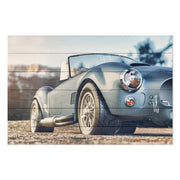 Obraz Wood Classic Retro Car-30x40 cm