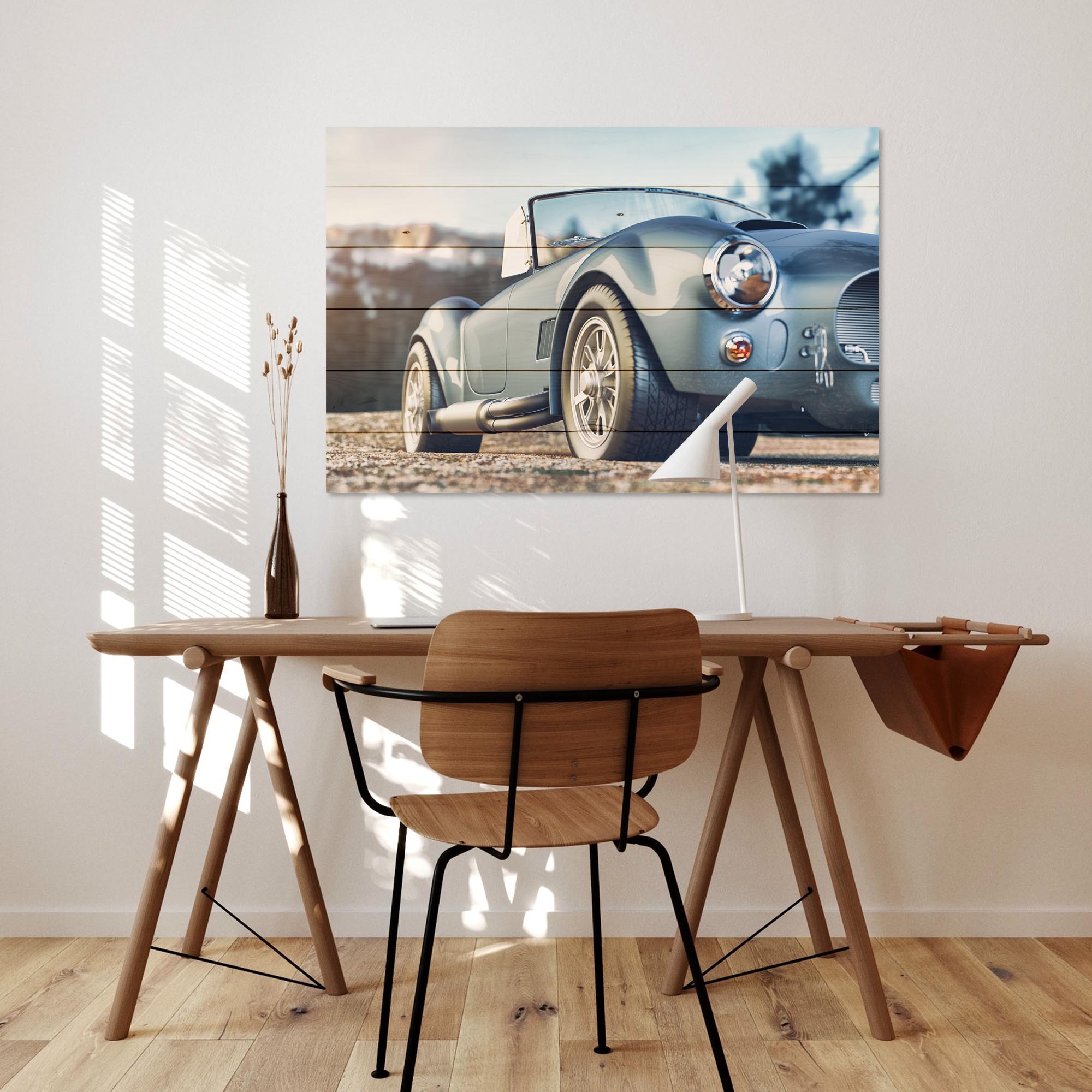 Obraz Wood Klasické retro auto-60x90 cm
