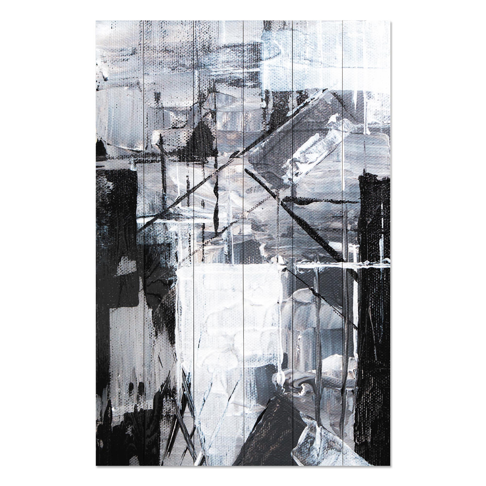 Wood Picture Geometric Shapes-50x70 cm