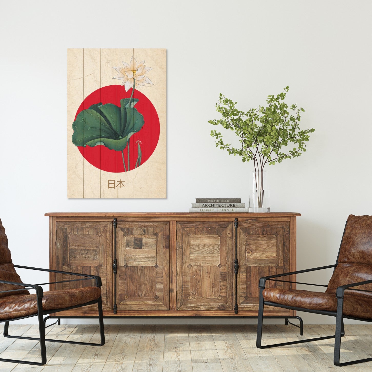 Wood Picture Japanese Collage-30x40 cm