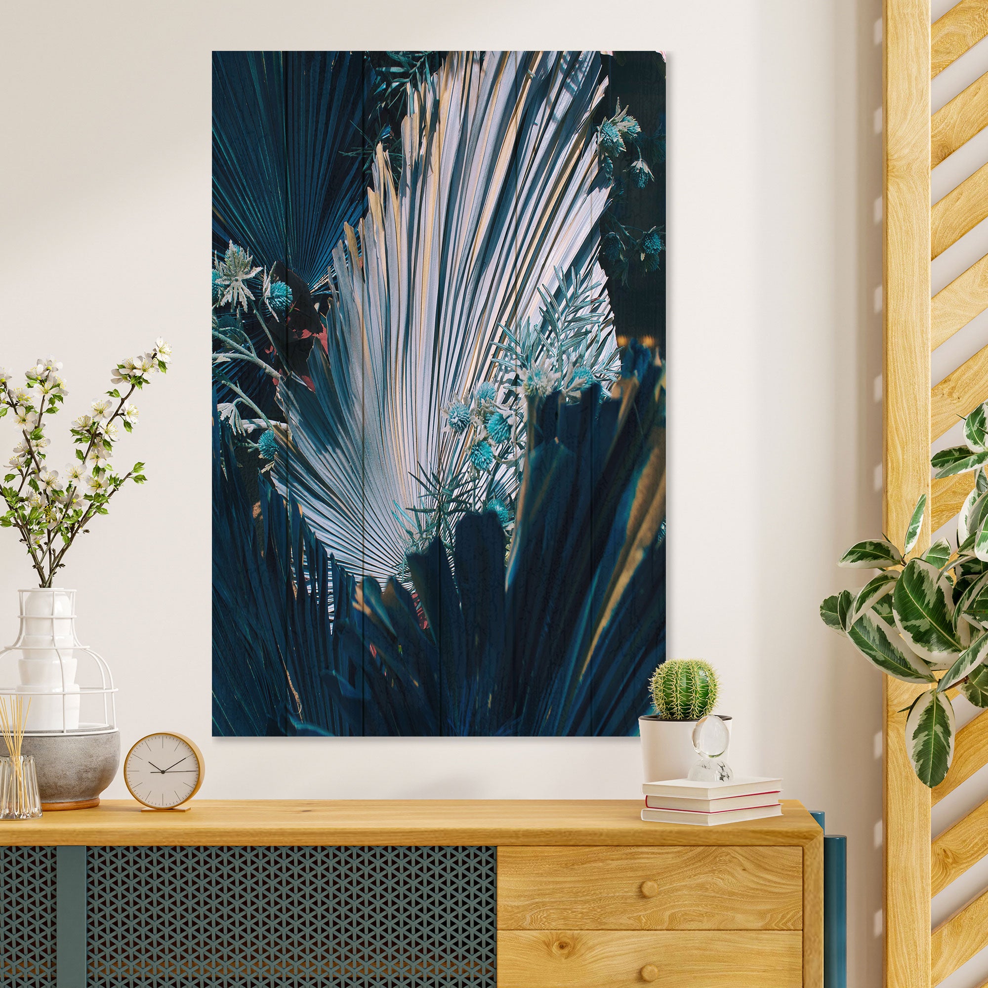 Obraz Wood Floral Composition