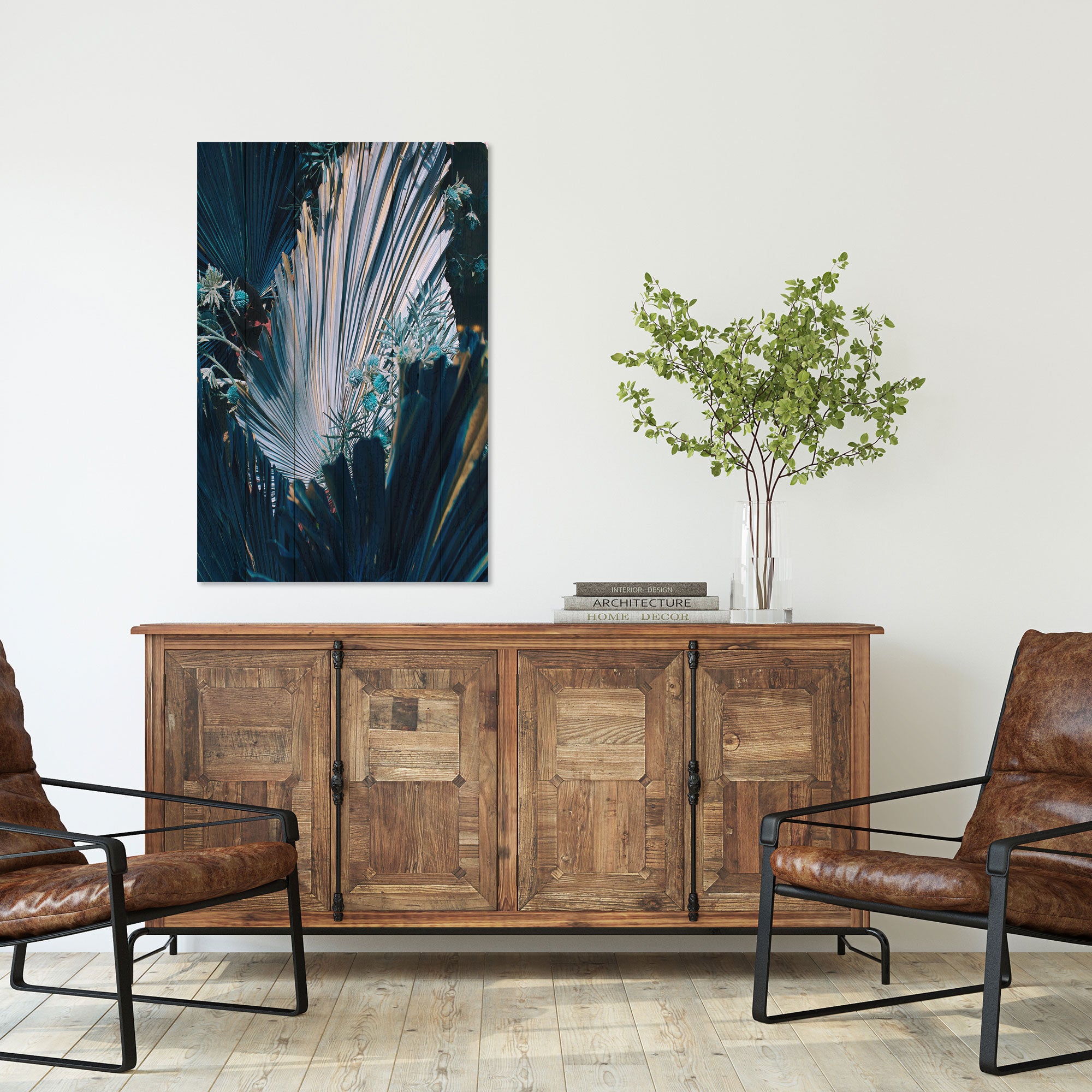 Obraz Wood Floral Composition