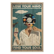 Wood Picture Lose your Mind-30x40 cm