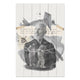 Wood Picture Old Man and Little Kids-30x40 cm