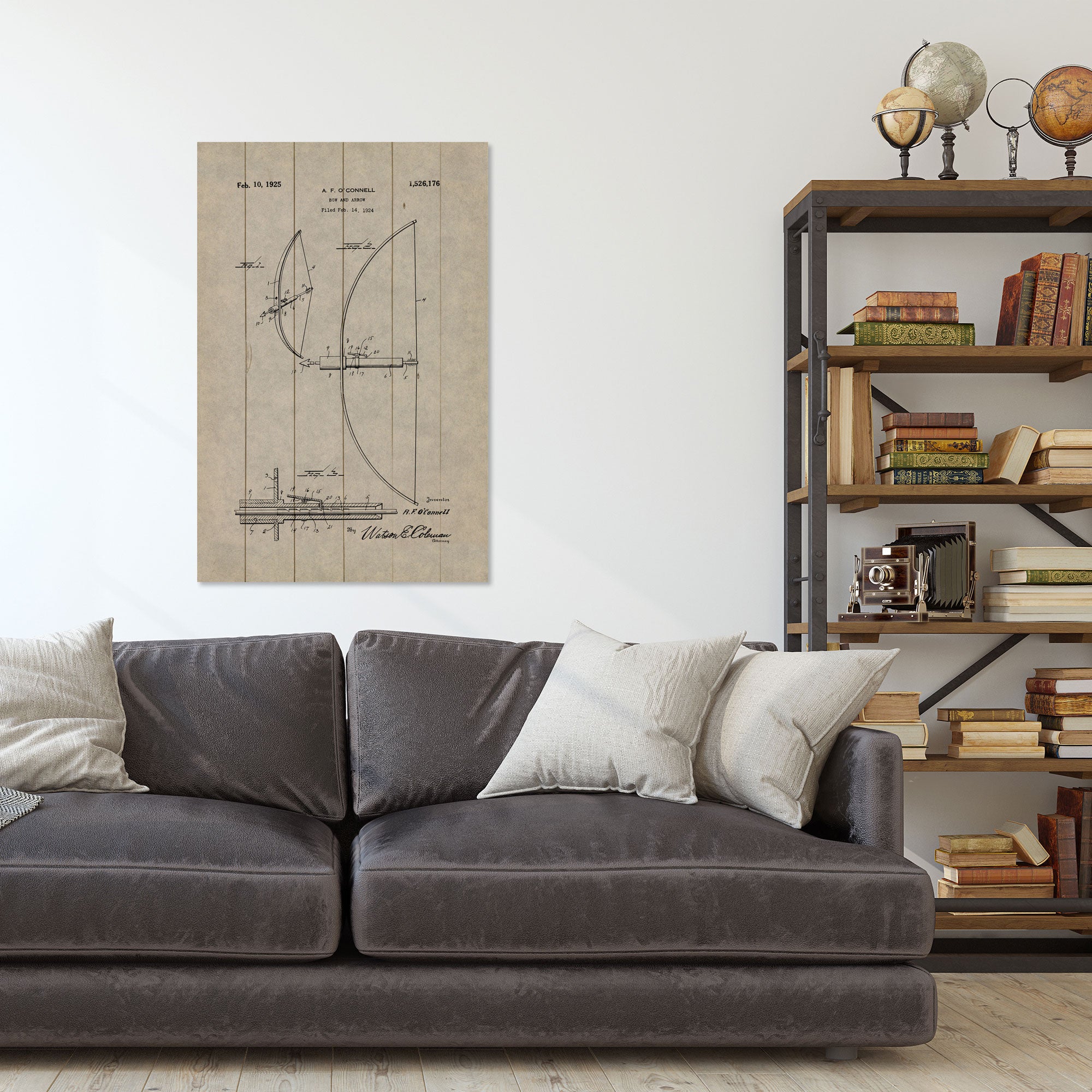 Obraz Dřevo Staromódní luk-20x30 cm