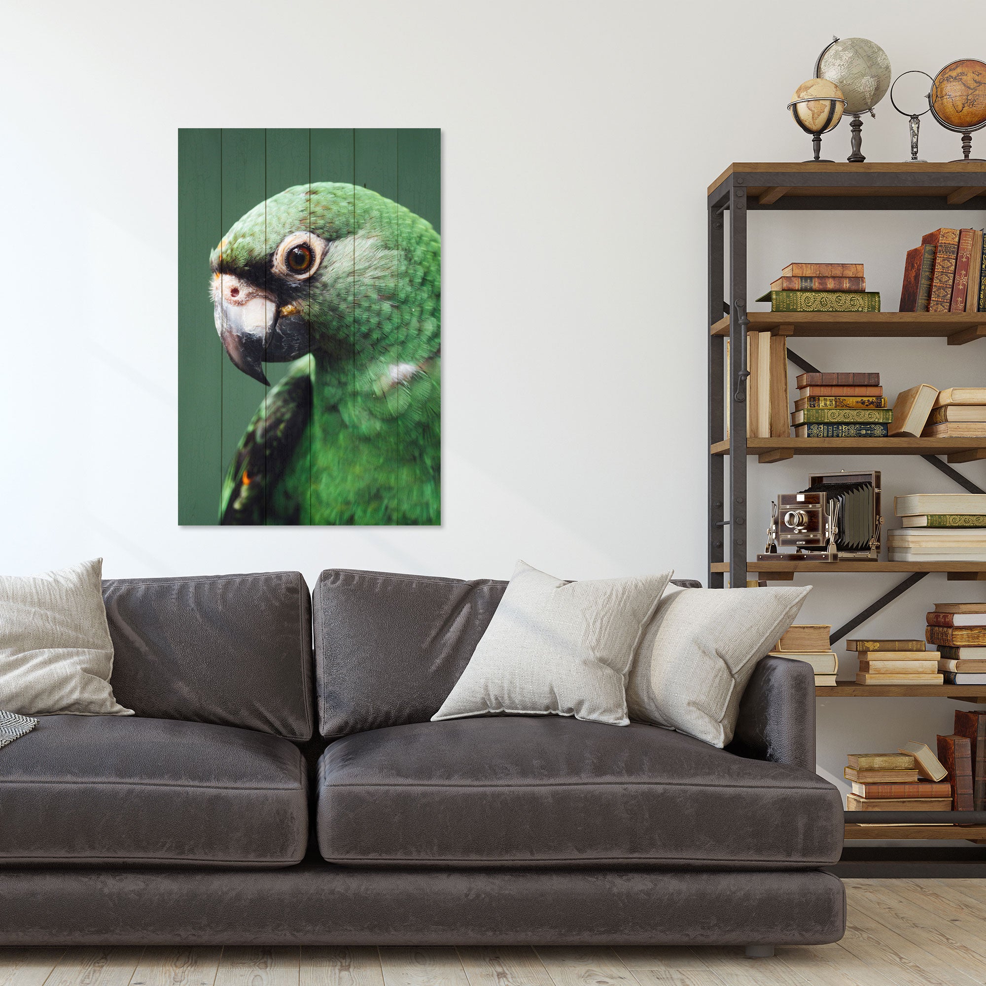 Wood Picture Parrot-50x70 cm