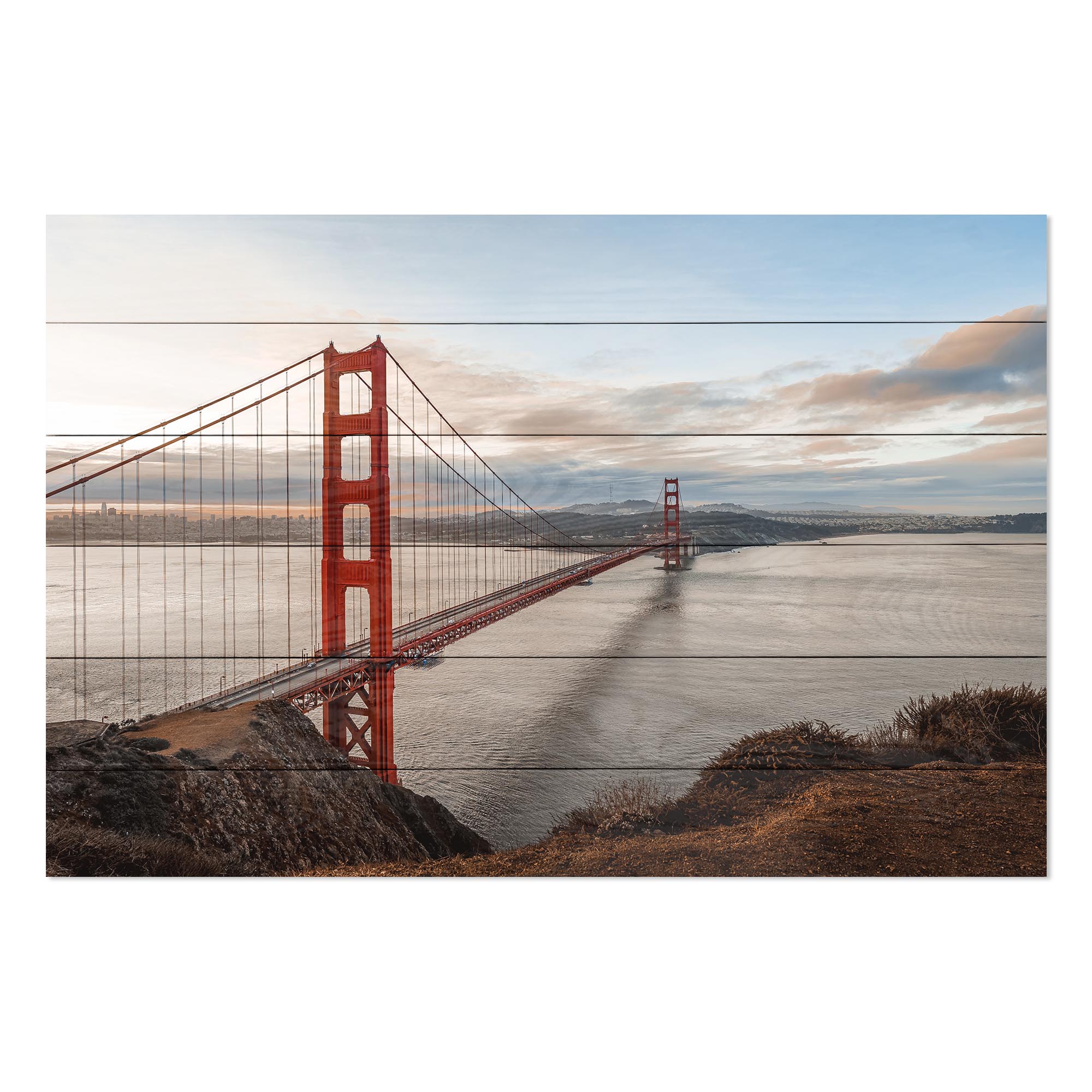 Obraz Dřevo Golden Gate Bridge
