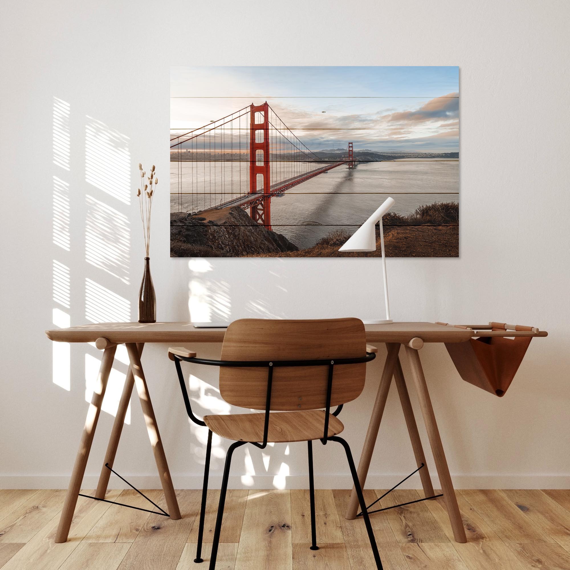 Obraz Dřevo Golden Gate Bridge-40x60 cm