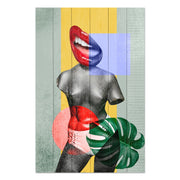 Obraz Dřevo Barevný vintage kolážový design-20x30 cm