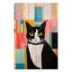 Obraz Wood Mosaic Cat-30x30 cm