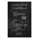 Wood Picture Electric Guitar Black-60x90 cm