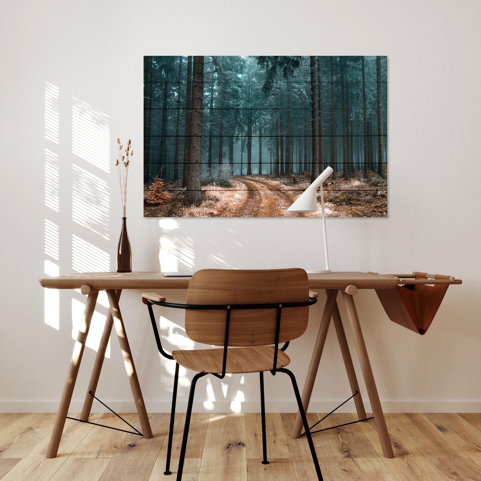 Wood Picture Path in the Forest-30x40 cm