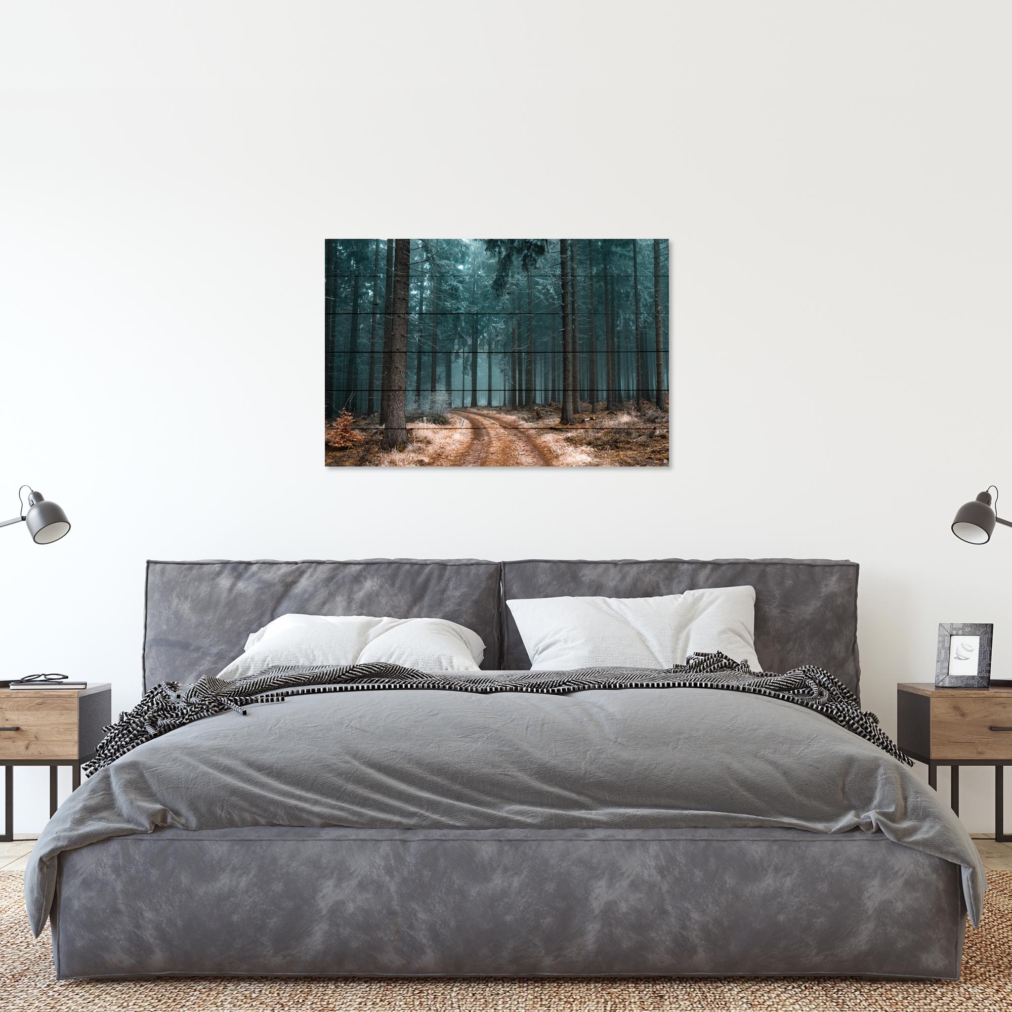 Wood Picture Path in the Forest-30x40 cm