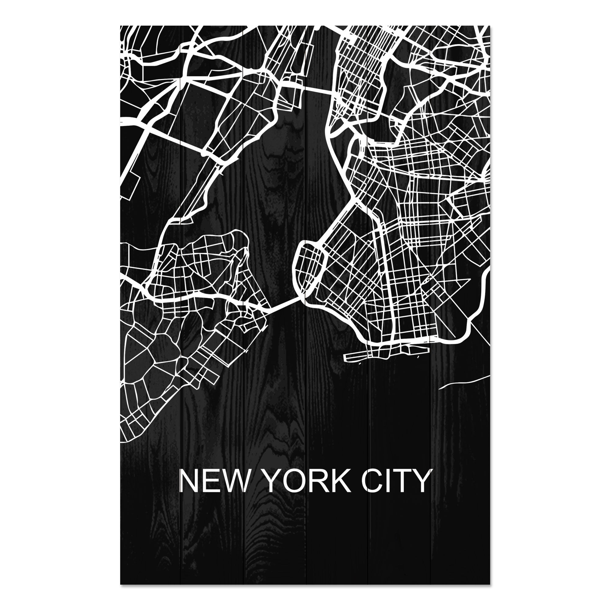 Obraz Wood New York City-40x60 cm